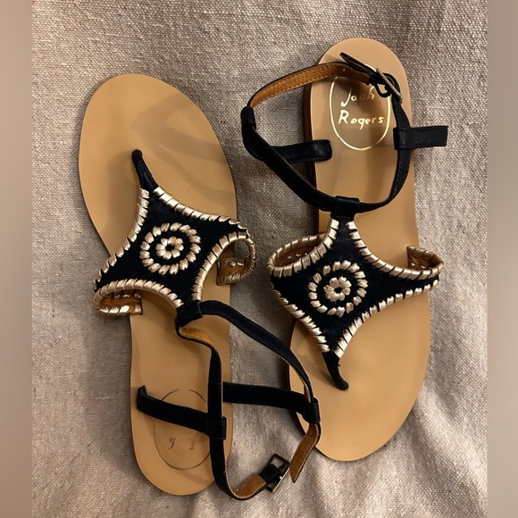 Maci Sandal in Midnight and Platinum by Jack Rogers 6m - Picture 4 of 7